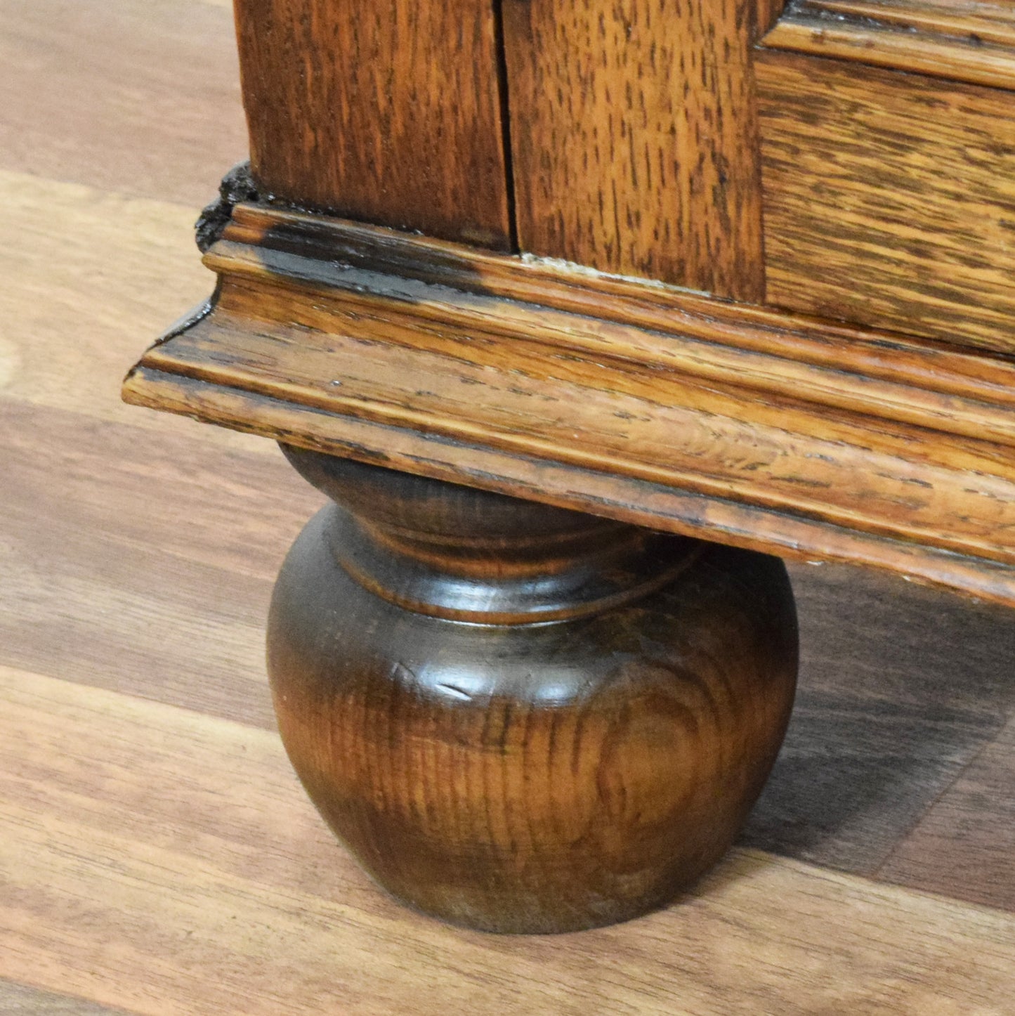 Linenfold Oak Cabinet
