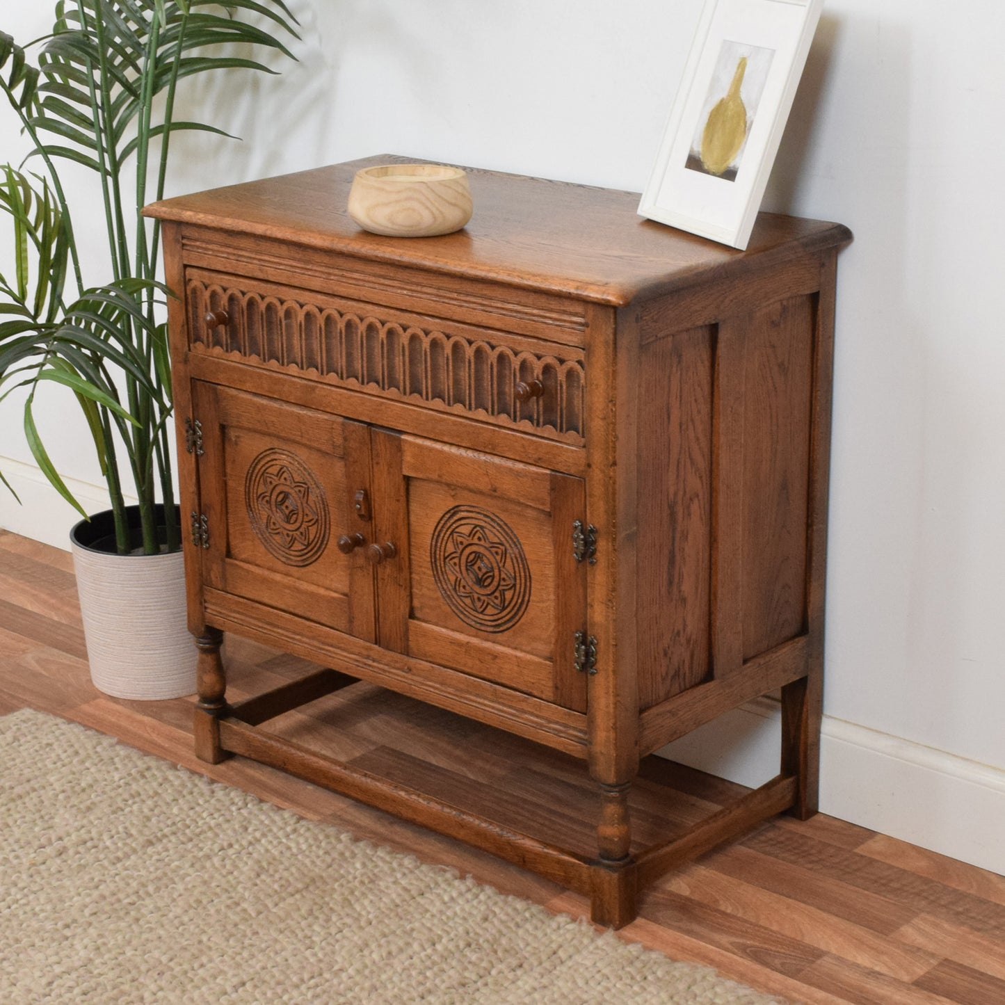 Carved Oak Cabinet