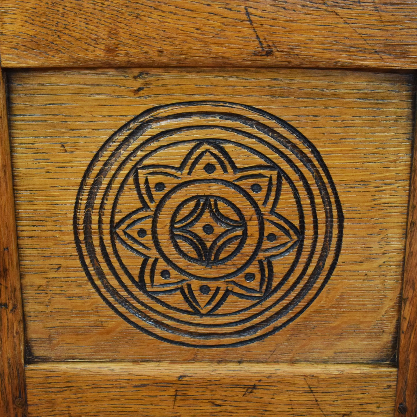 Carved Oak Cabinet