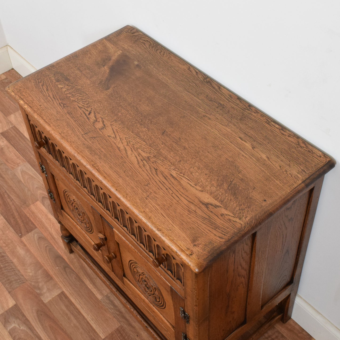Carved Oak Cabinet