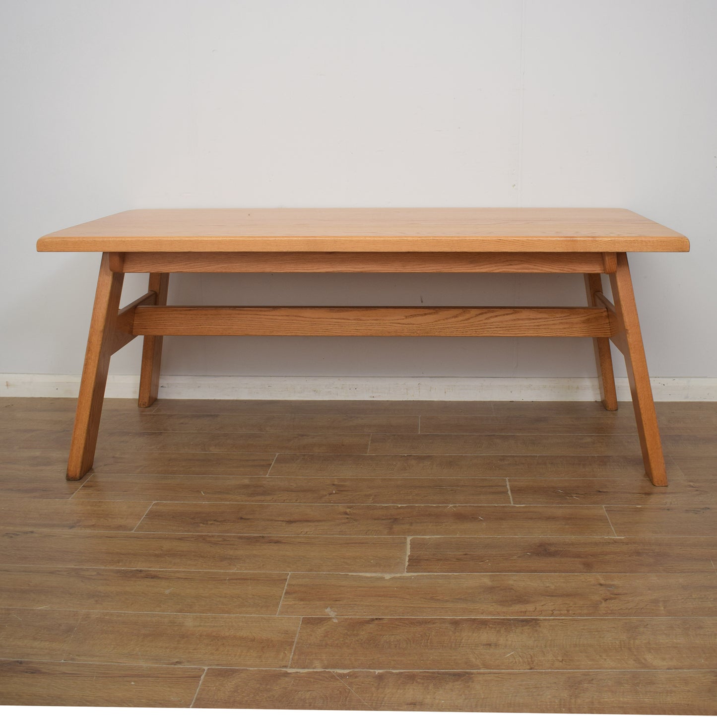 Solid Oak Table and Six Chairs