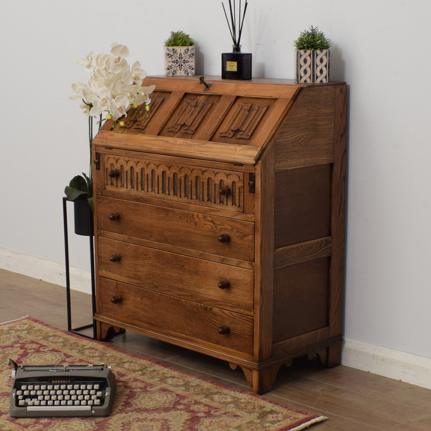 Restored Oak Bureau
