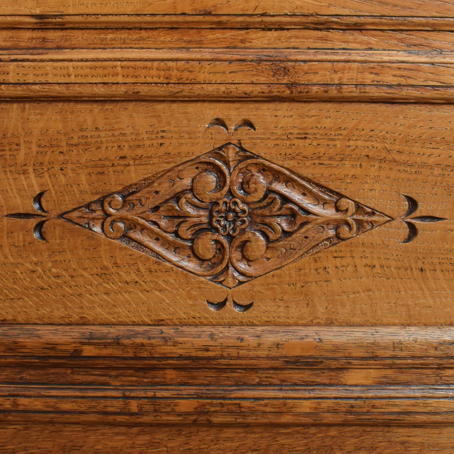 Large Solid Oak Court Cabinet