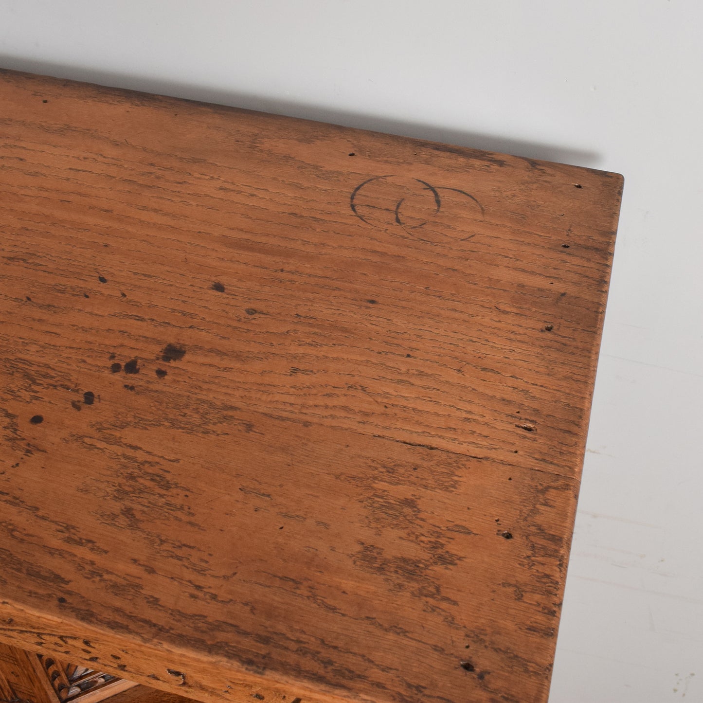 Large Solid Oak Court Cabinet