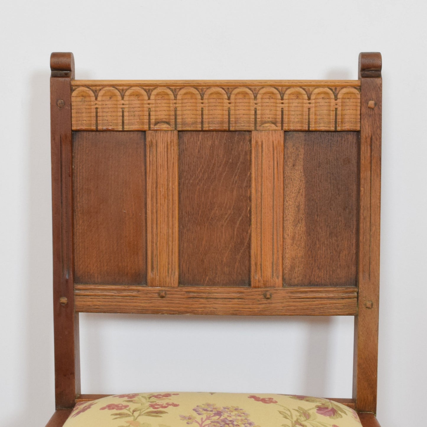 Restored Oak Drop Leaf Table and Four Chairs