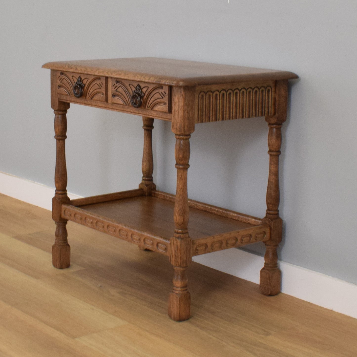 Restored Oak Hall Table