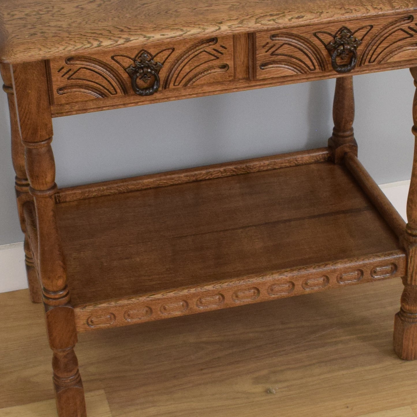 Restored Oak Hall Table