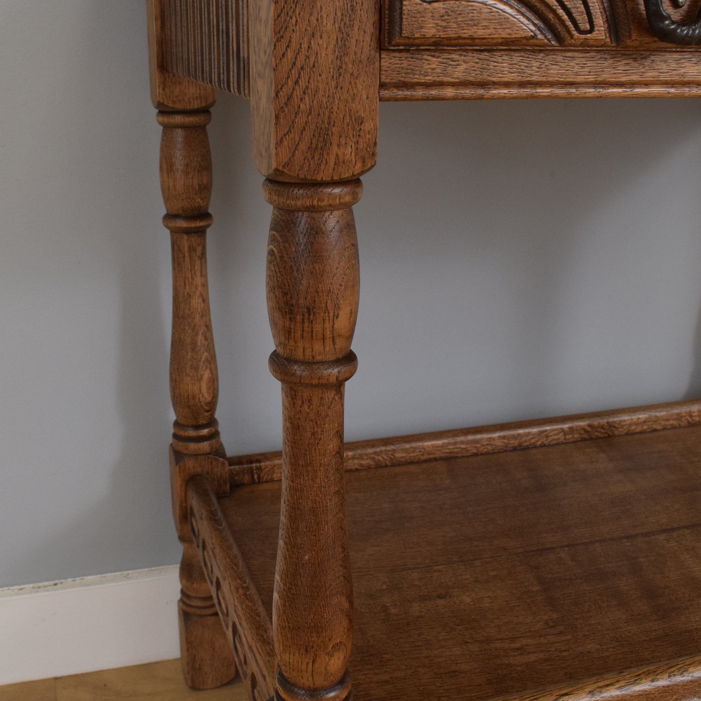 Restored Oak Hall Table