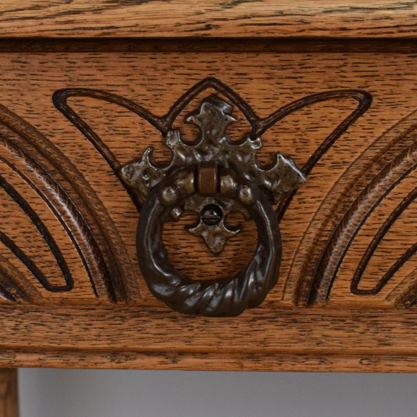 Restored Oak Hall Table