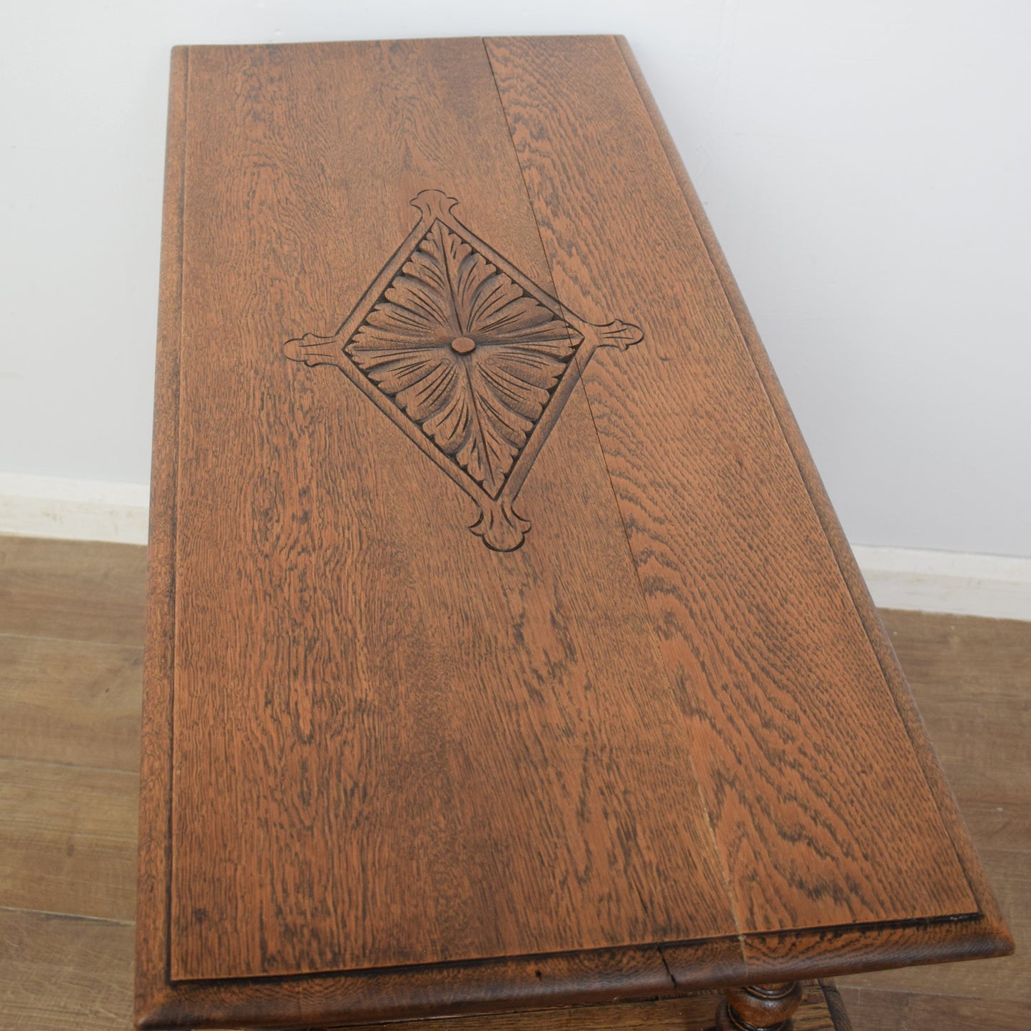 Restored Oak Monks Bench