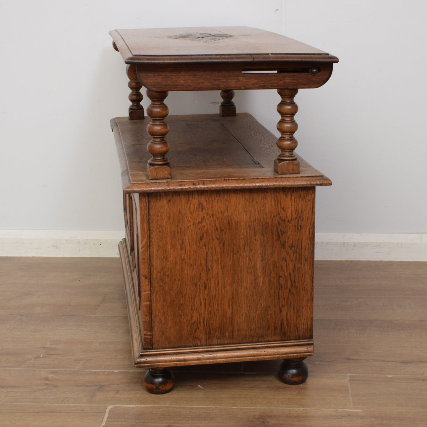 Restored Oak Monks Bench