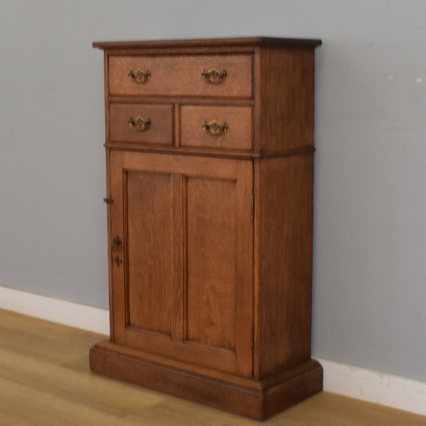 Small Oak Tallboy