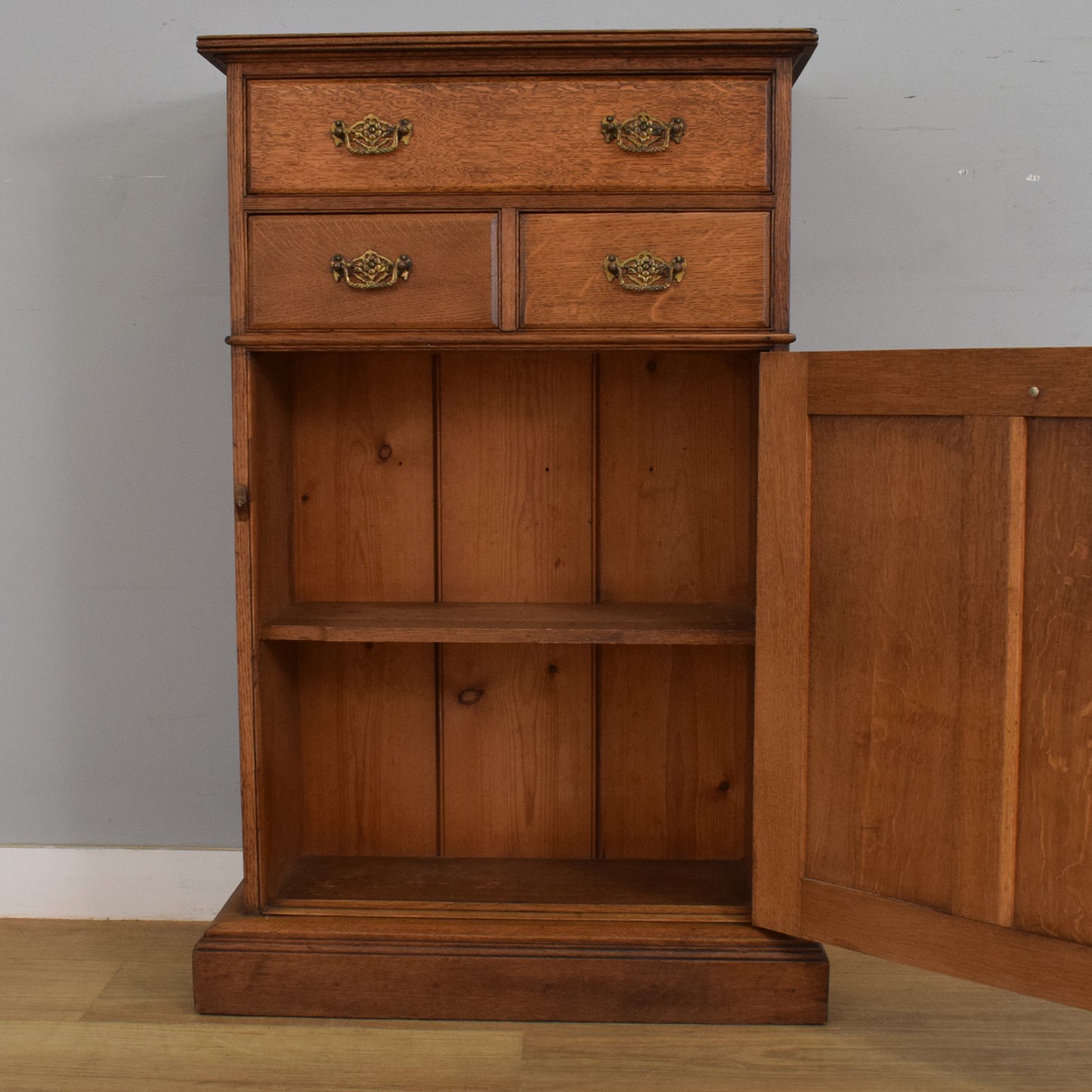 Small Oak Tallboy