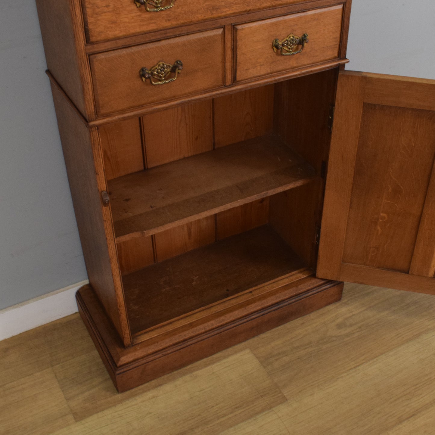 Small Oak Tallboy