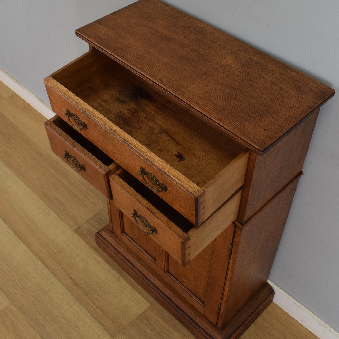 Small Oak Tallboy