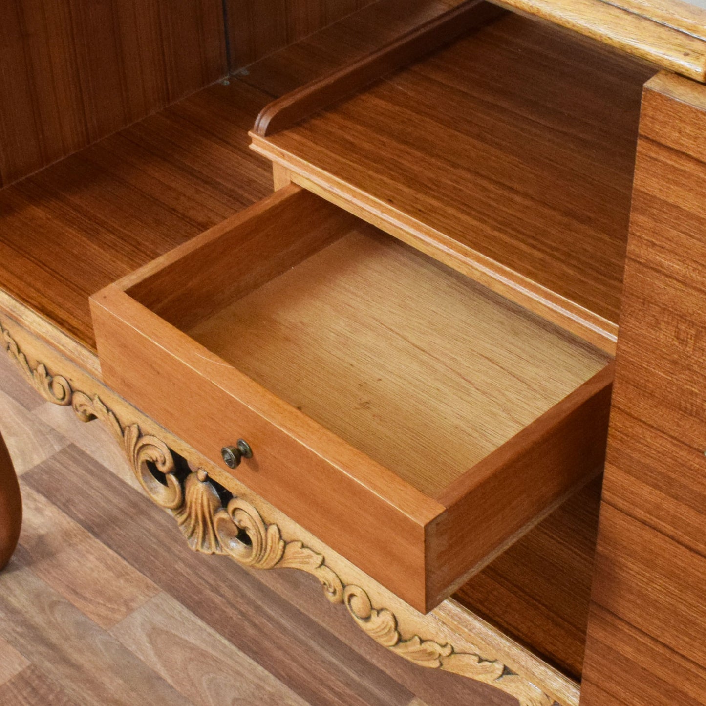 Restored Walnut Drinks Cabinet