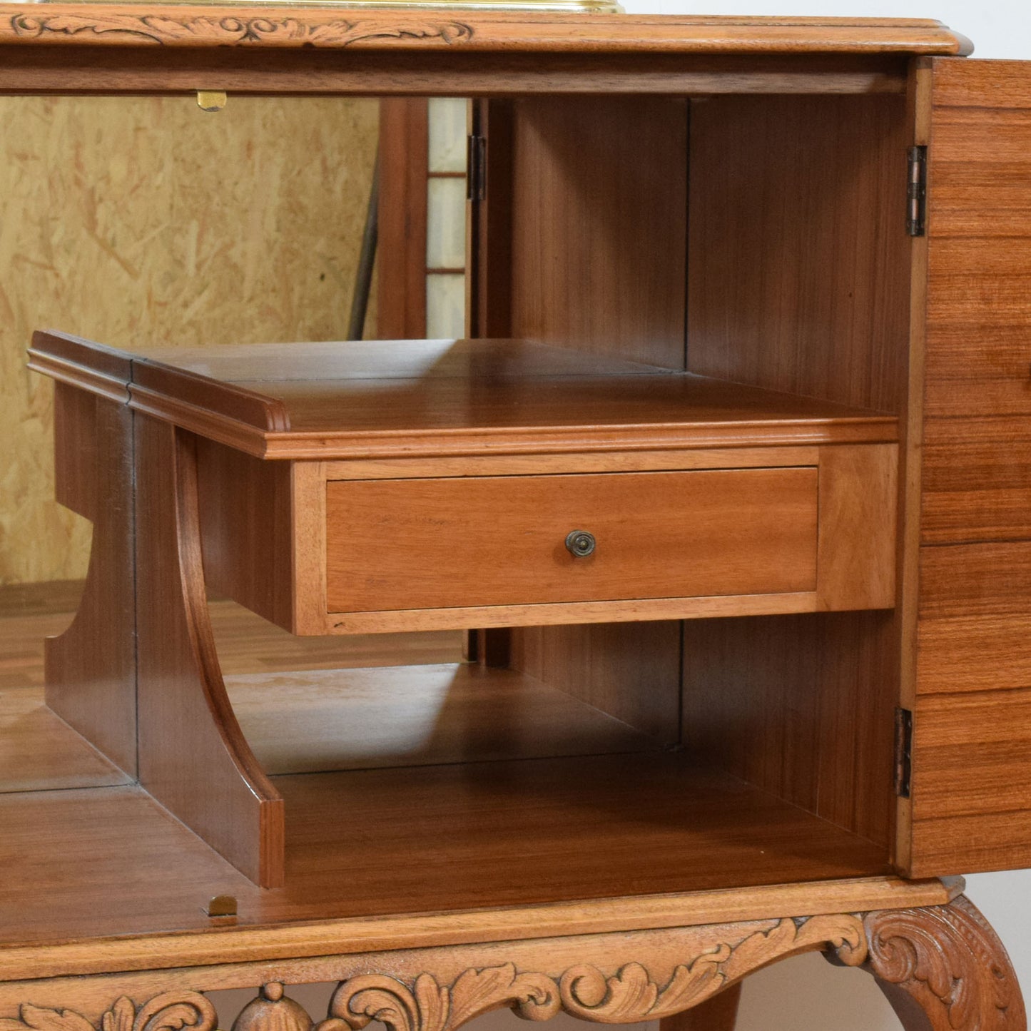 Restored Walnut Drinks Cabinet