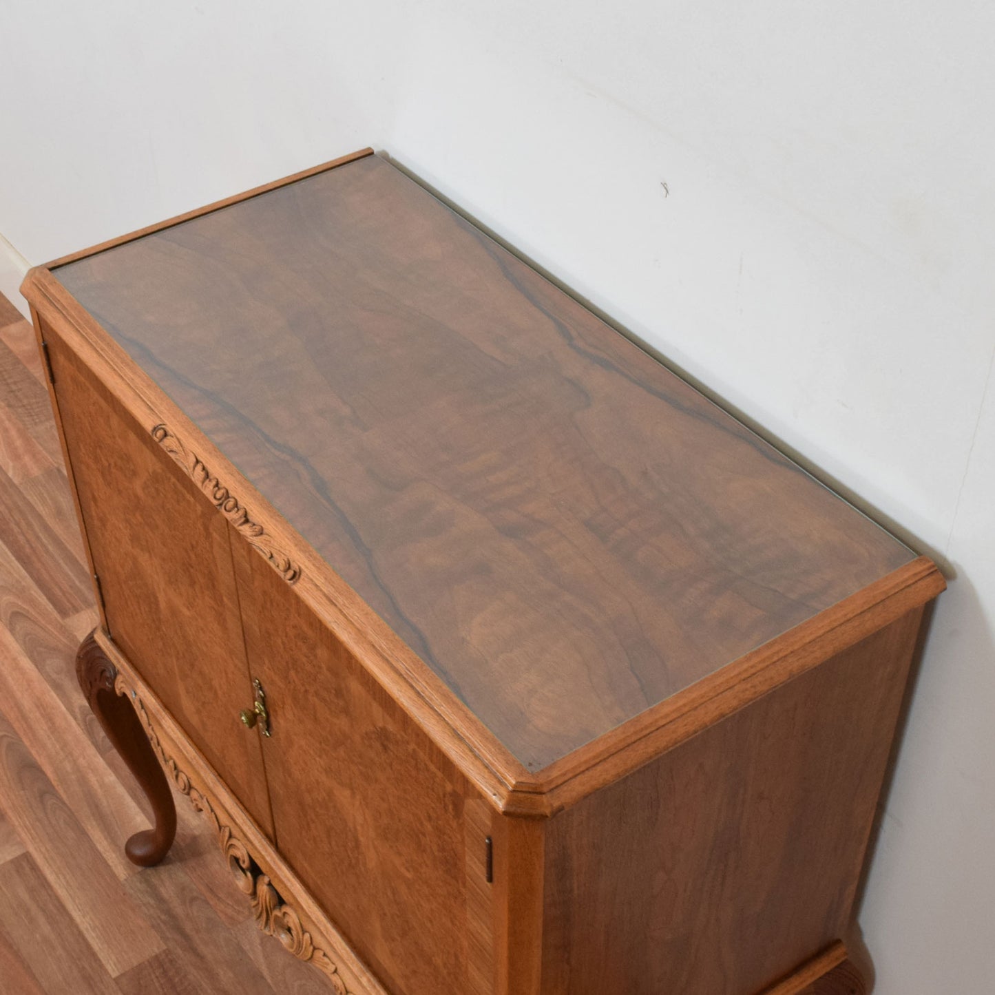 Restored Walnut Drinks Cabinet