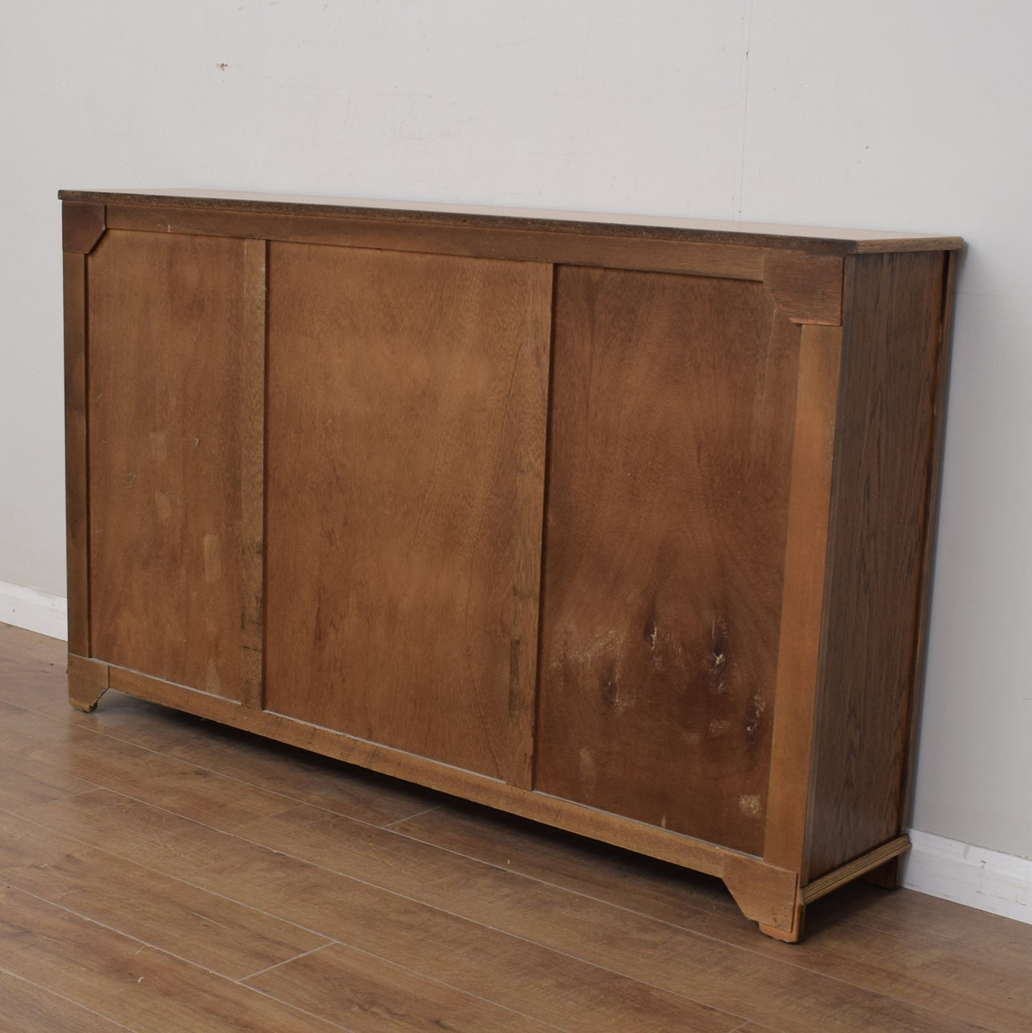 Oak Glazed Bookcase Cabinet