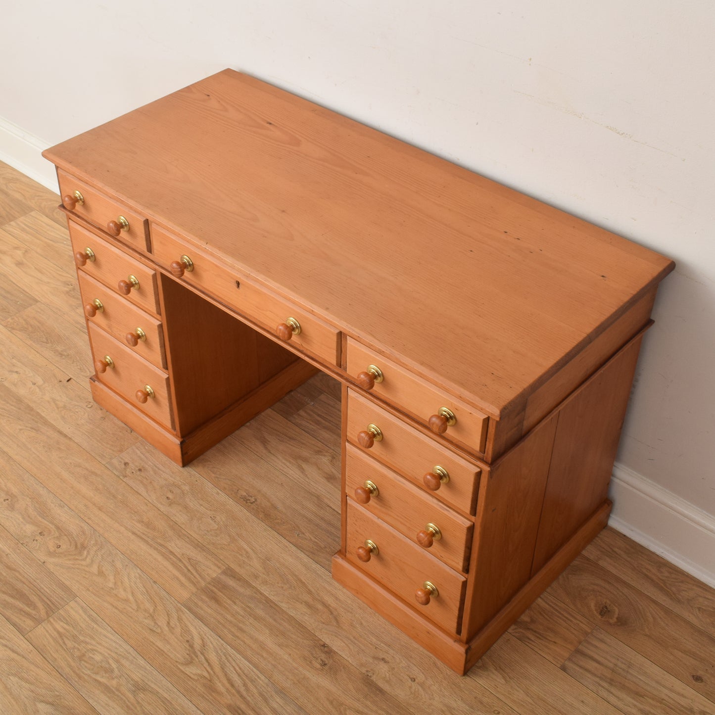 Pine Pedestal Desk