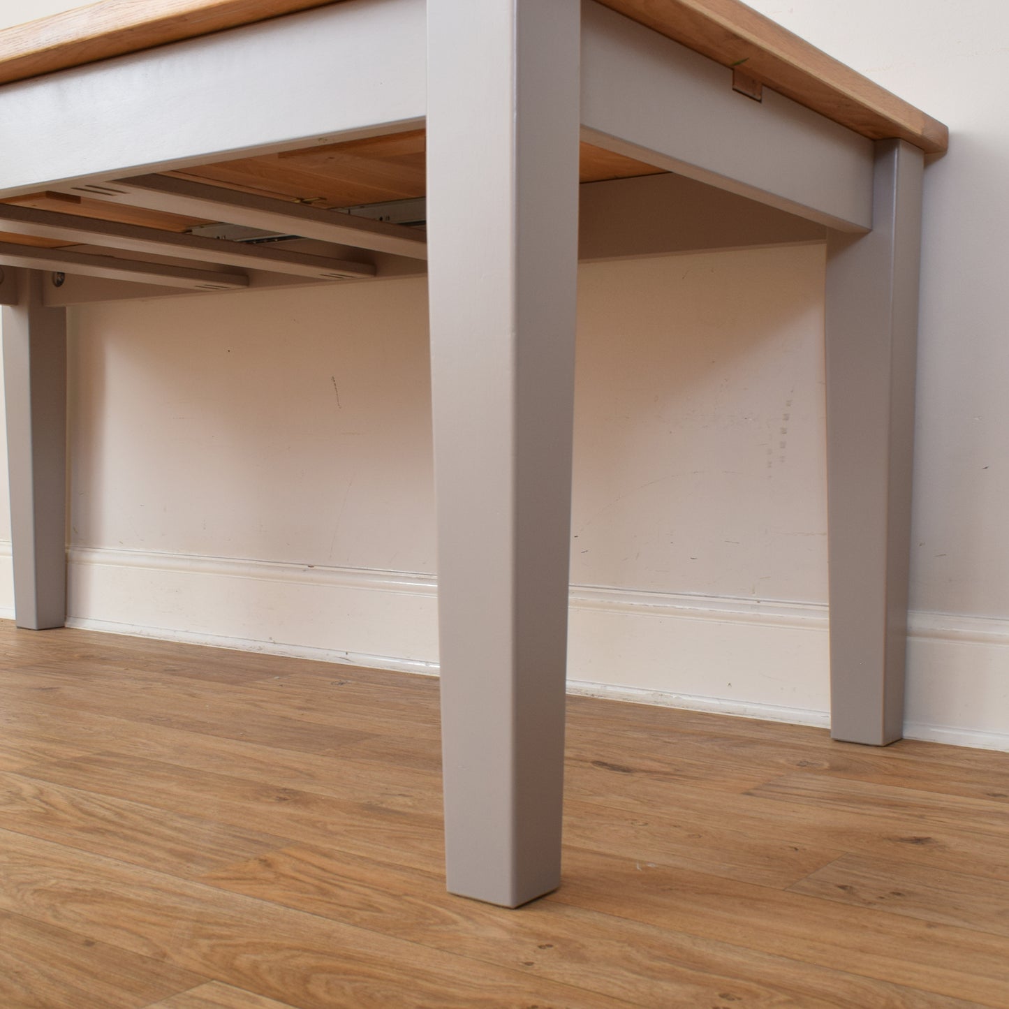 Painted Table And Eight Chairs