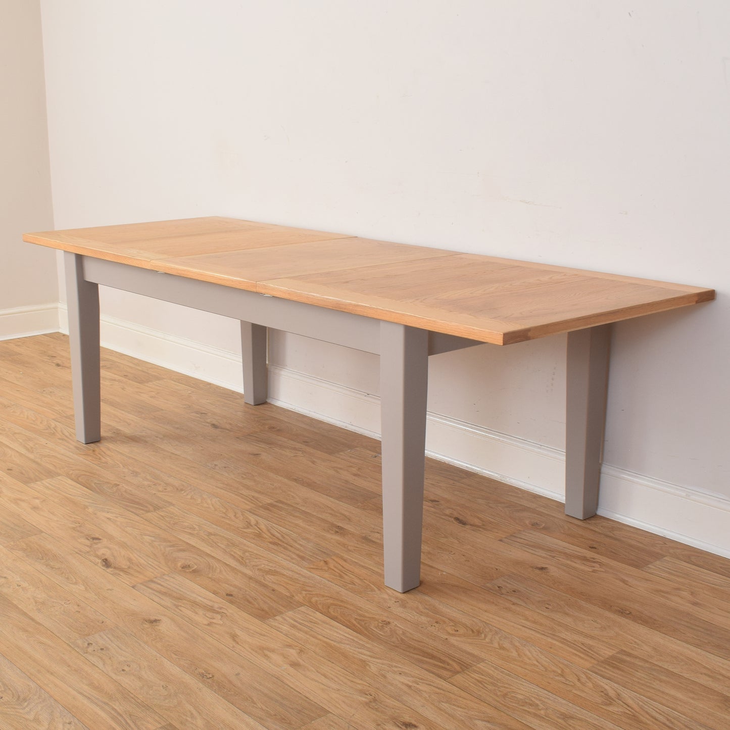 Painted Table And Eight Chairs