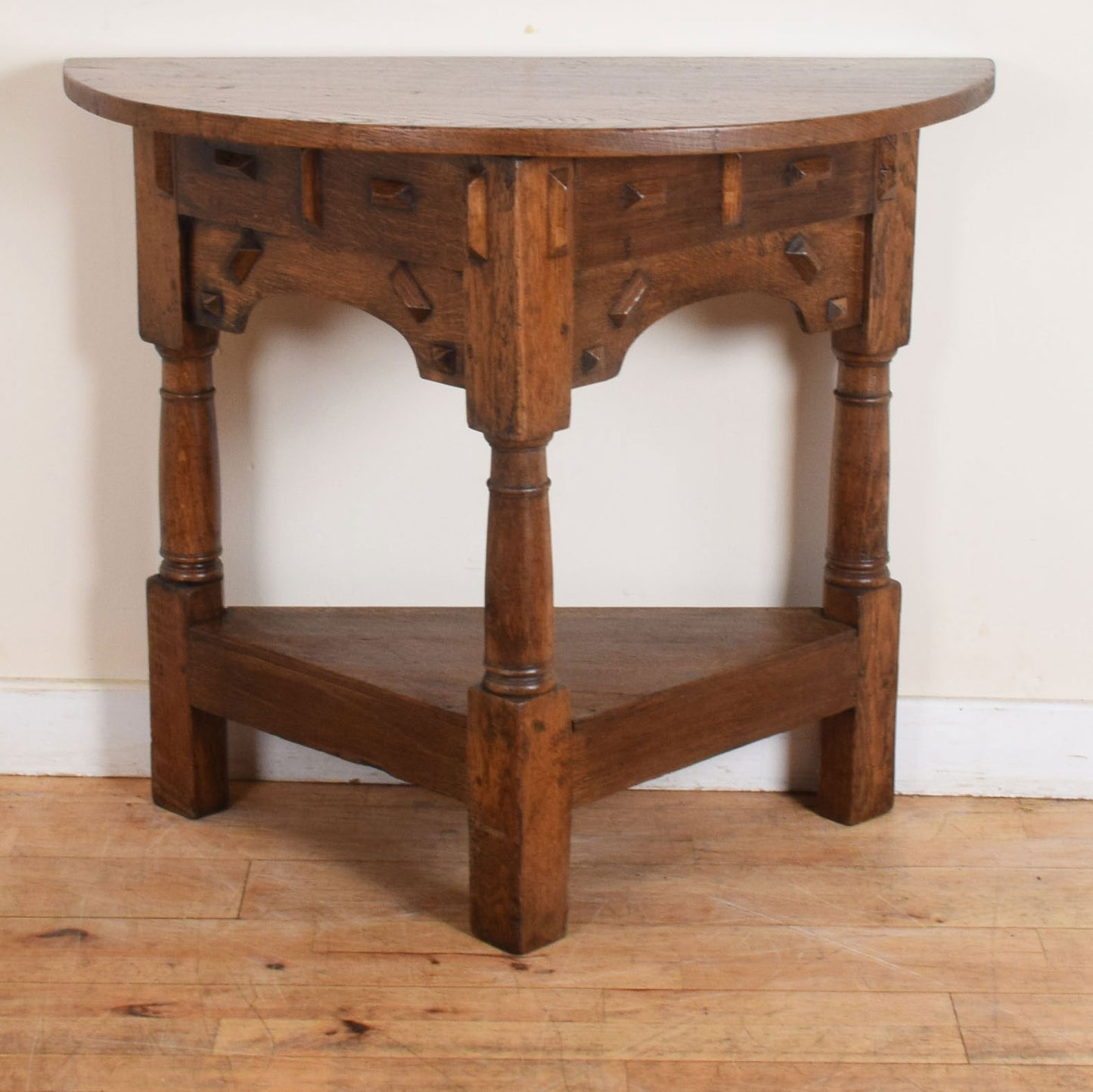 Carved Oak Hall Table