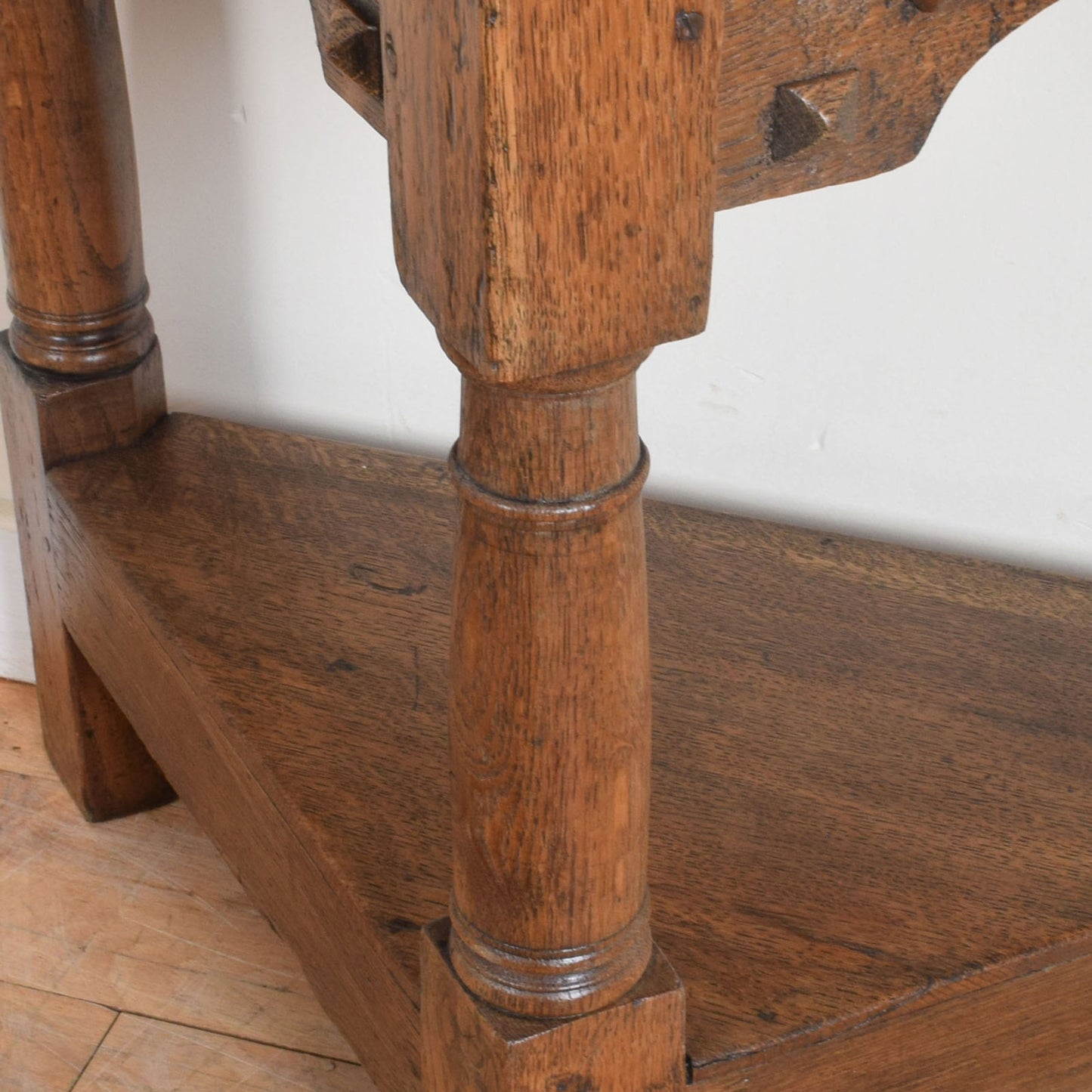 Carved Oak Hall Table