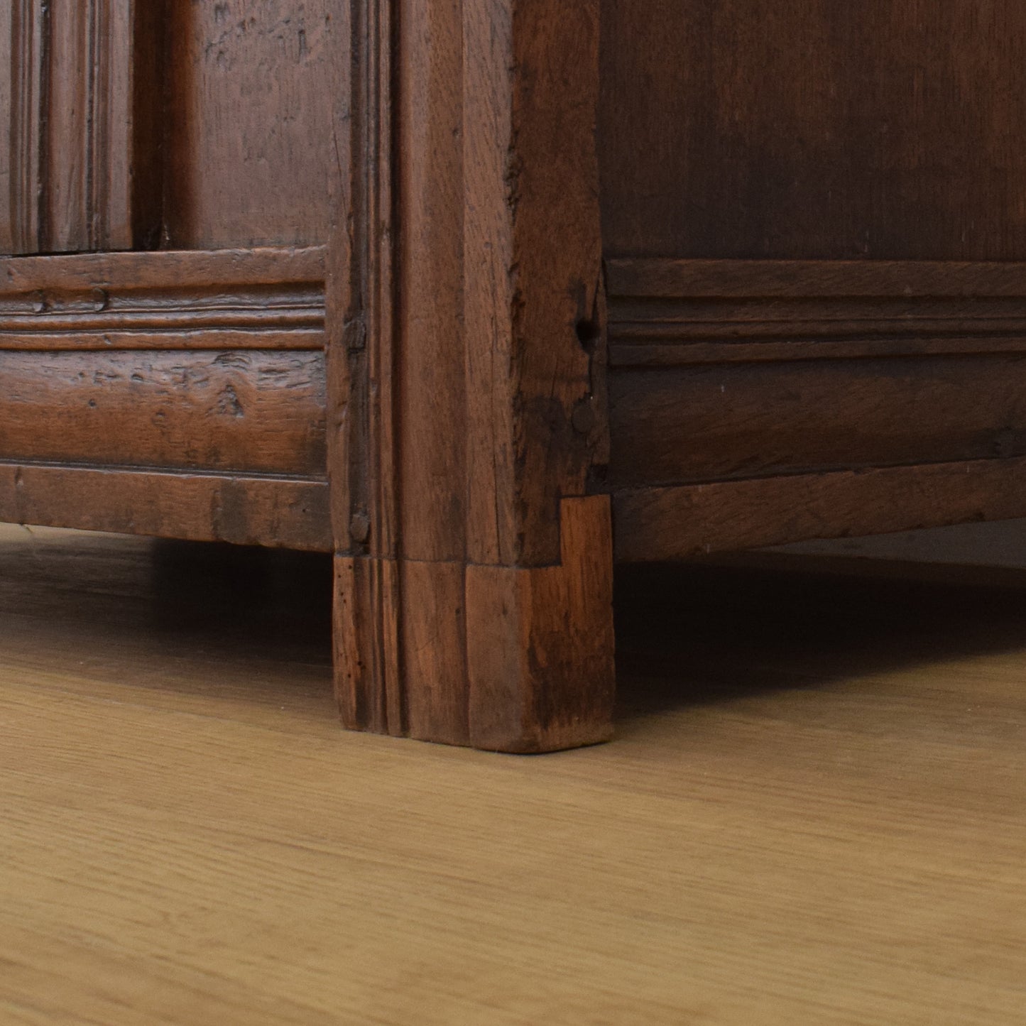 Rustic Antique Oak Blanket Box