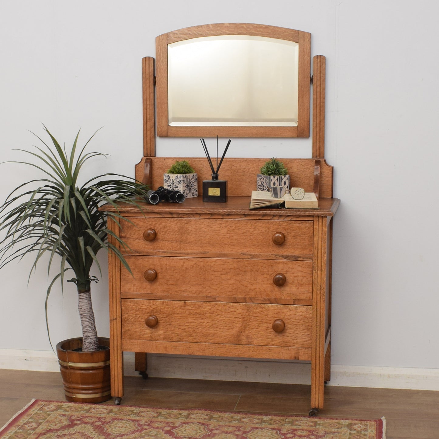 Restored Oak Dressing Table