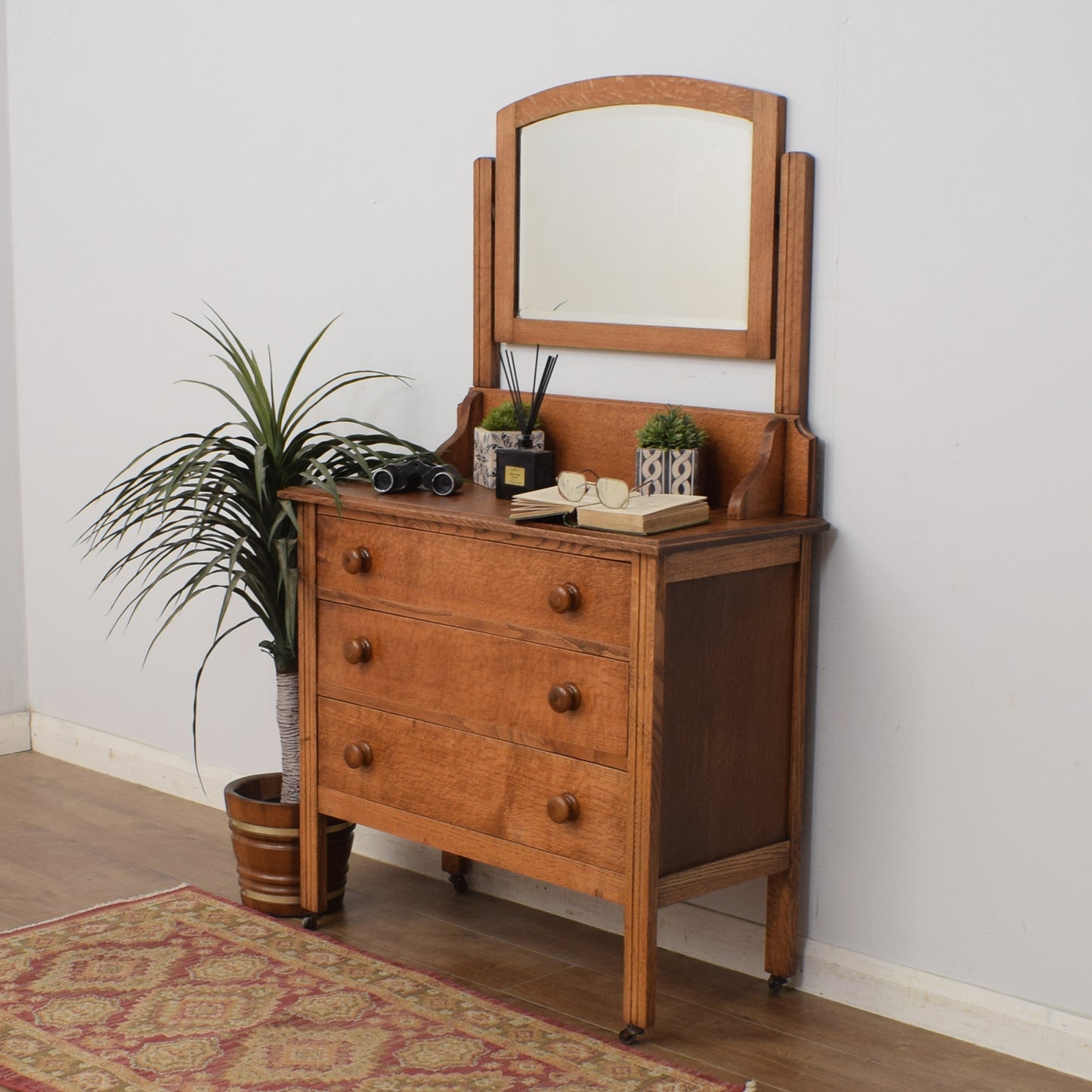 Restored Oak Dressing Table