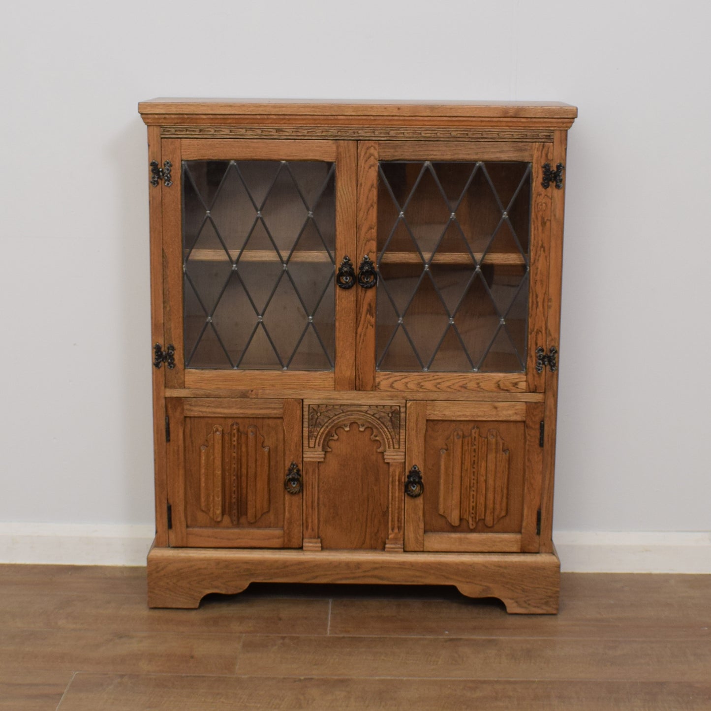 Glazed Oak Bookcase