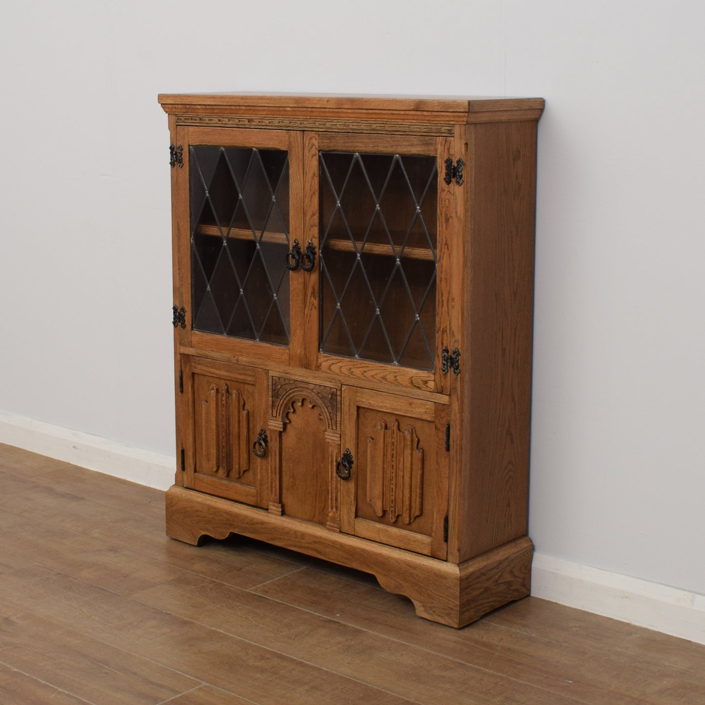 Glazed Oak Bookcase