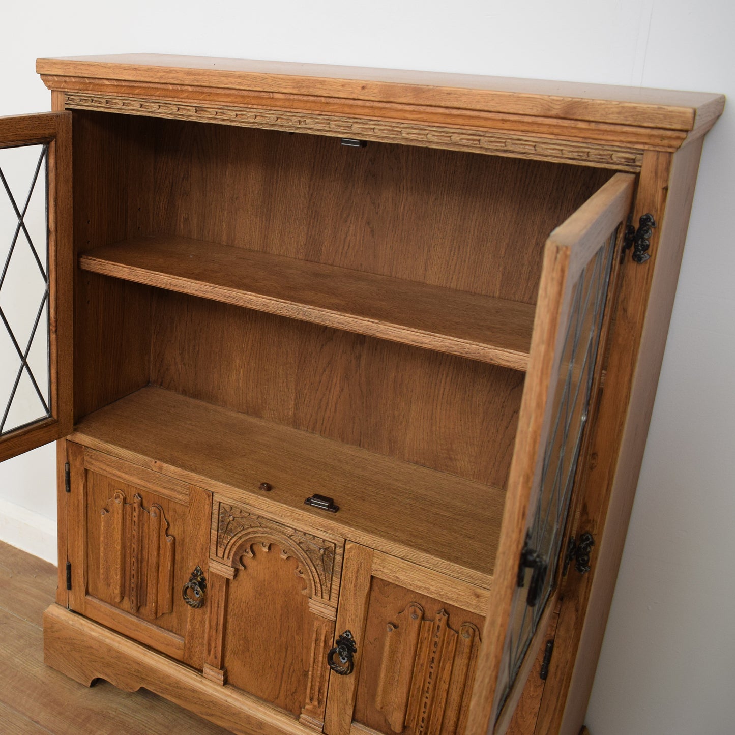 Glazed Oak Bookcase