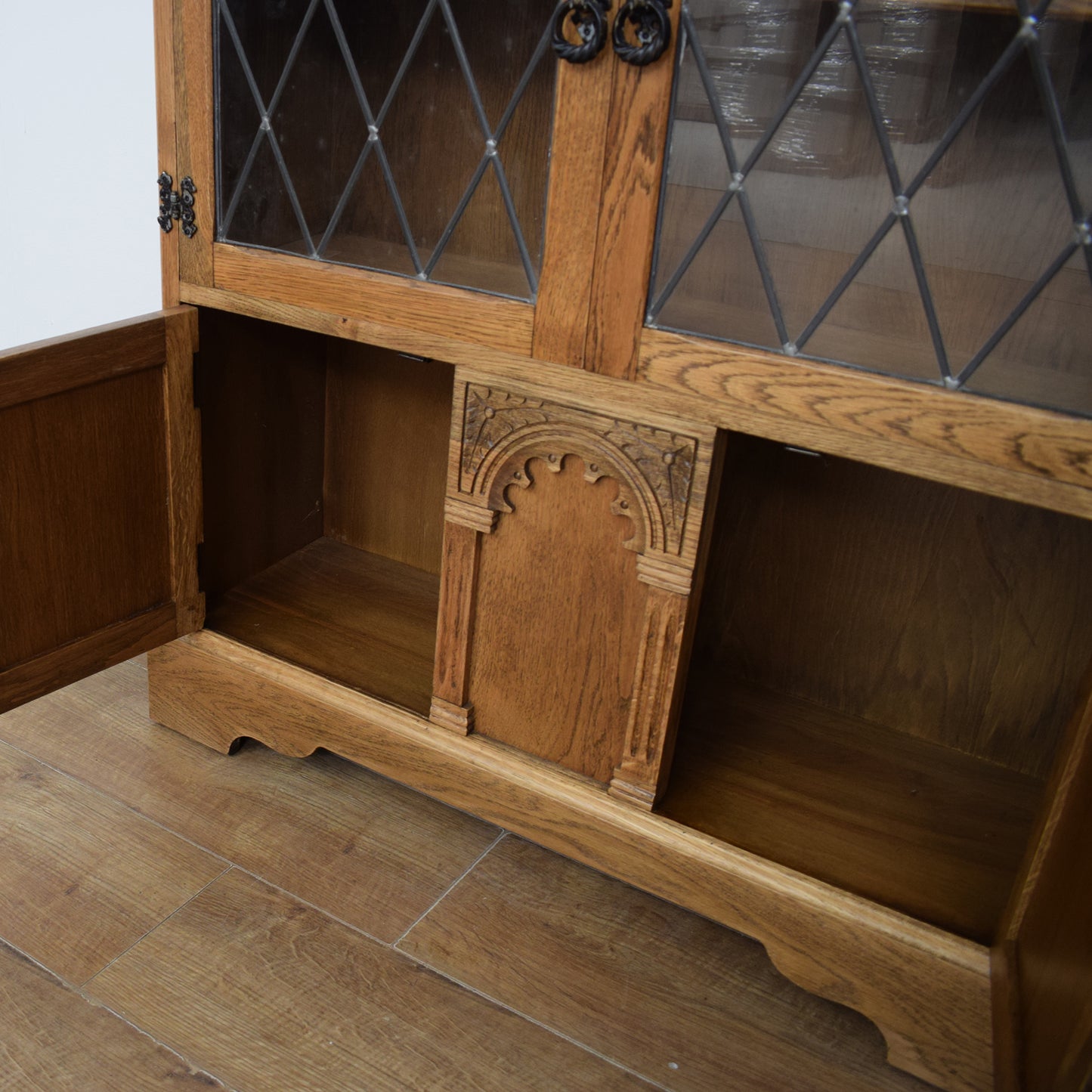 Glazed Oak Bookcase