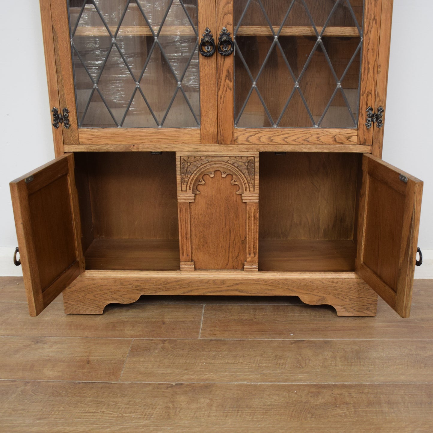 Glazed Oak Bookcase
