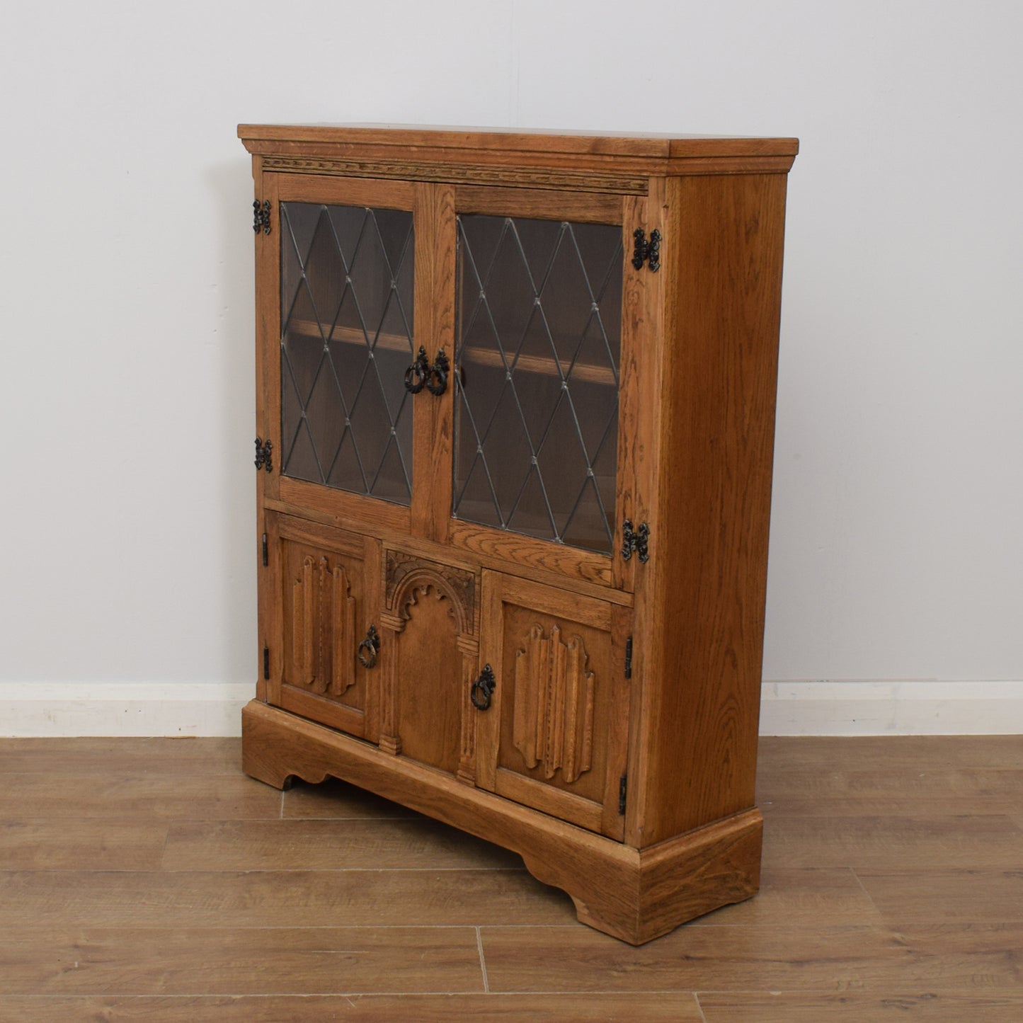 Glazed Oak Bookcase