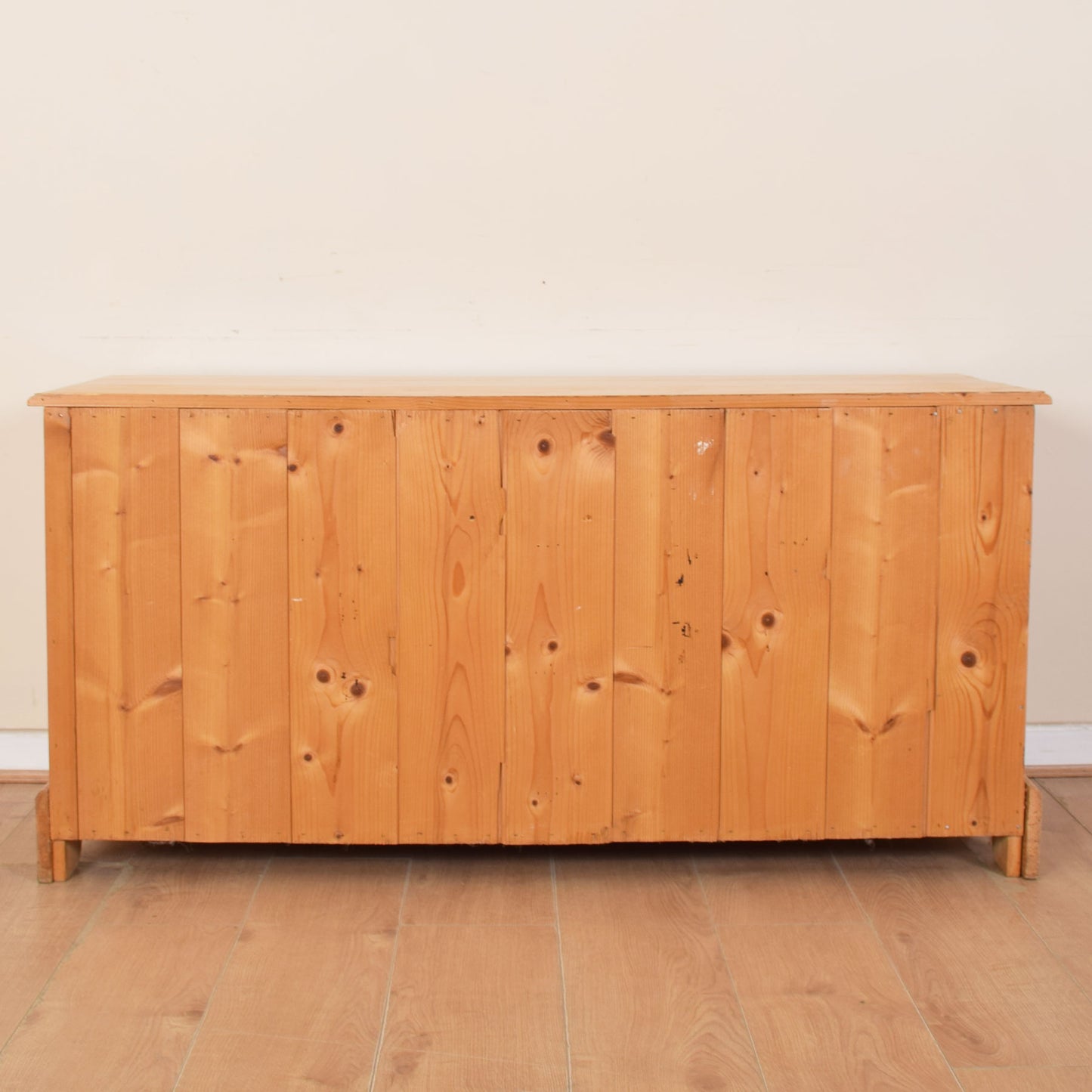 Large Low Pine Chest of Drawers