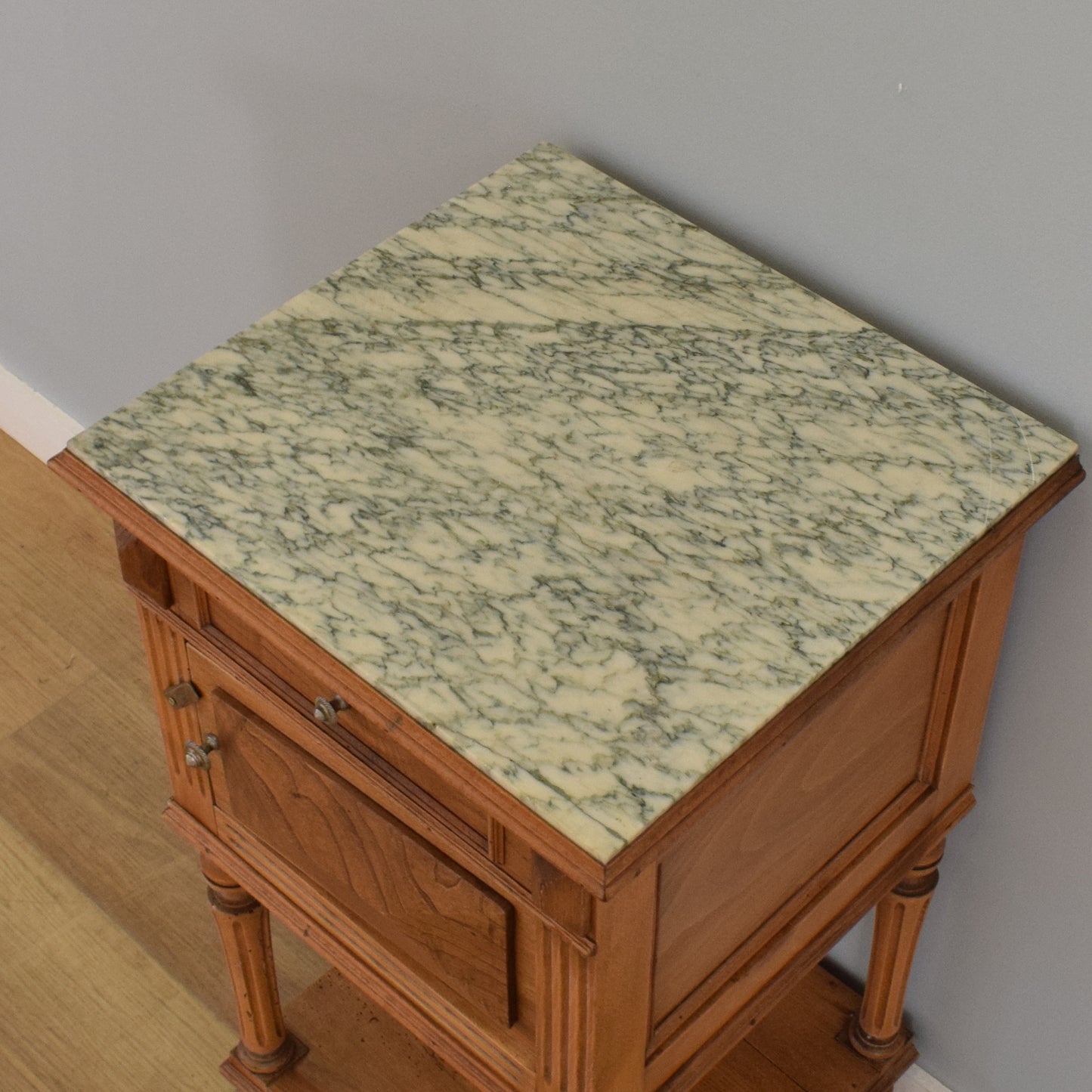 Marble-Top Side Table
