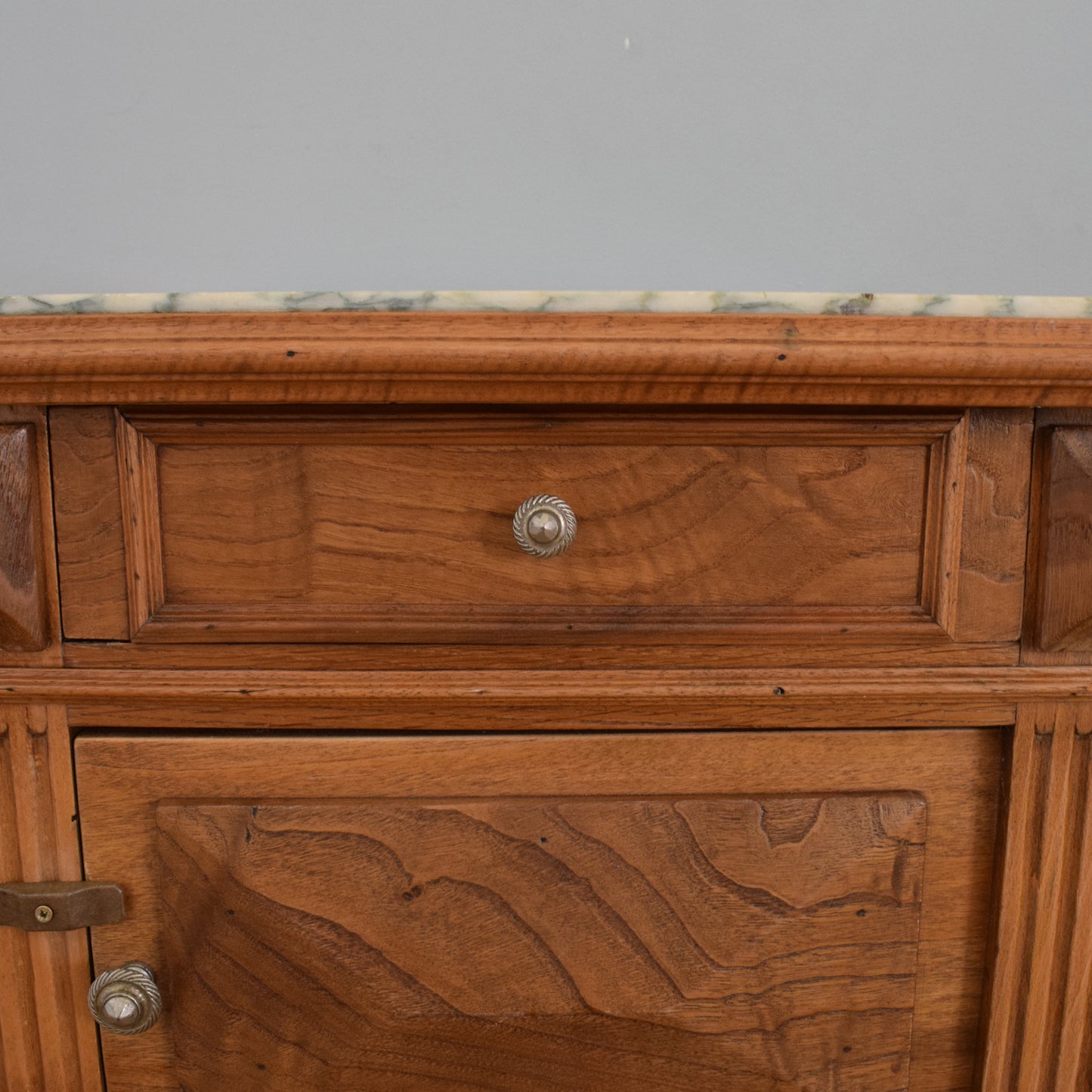 Marble-Top Side Table