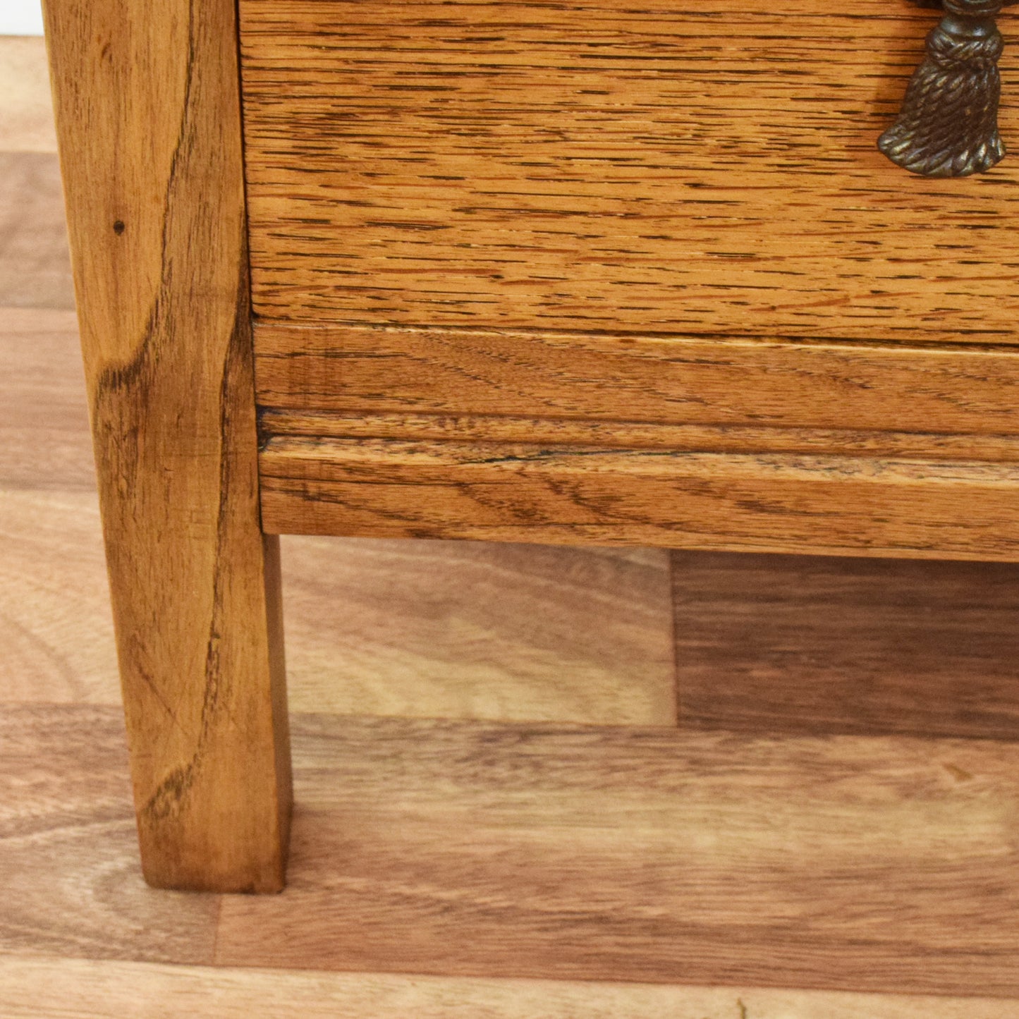 Tall Oak Chest of Drawers