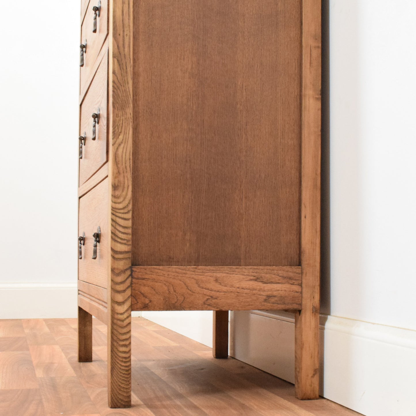 Tall Oak Chest of Drawers