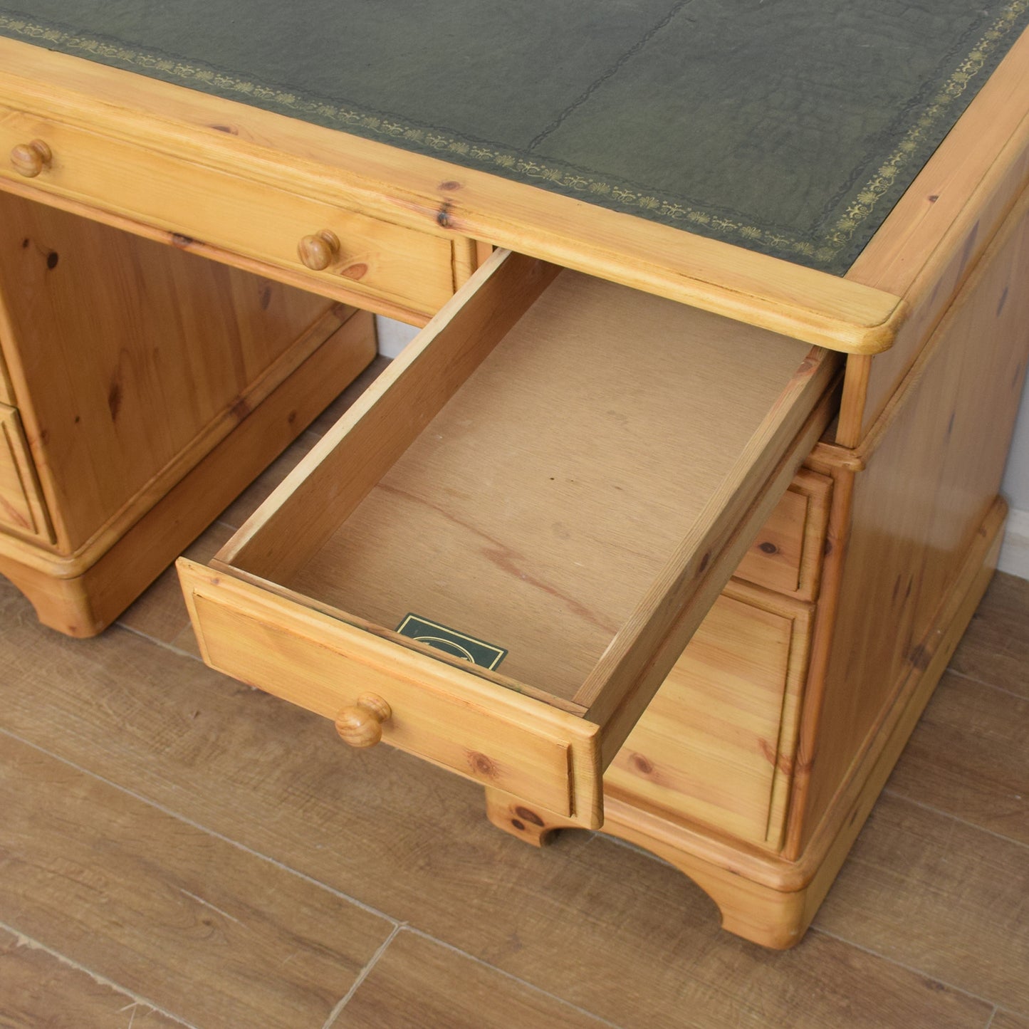 Pine Pedestal Desk