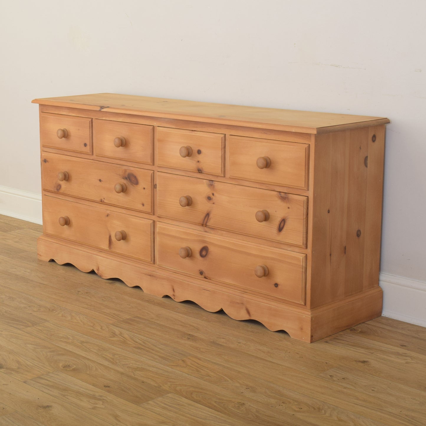 Pine Low Chest Of Drawers