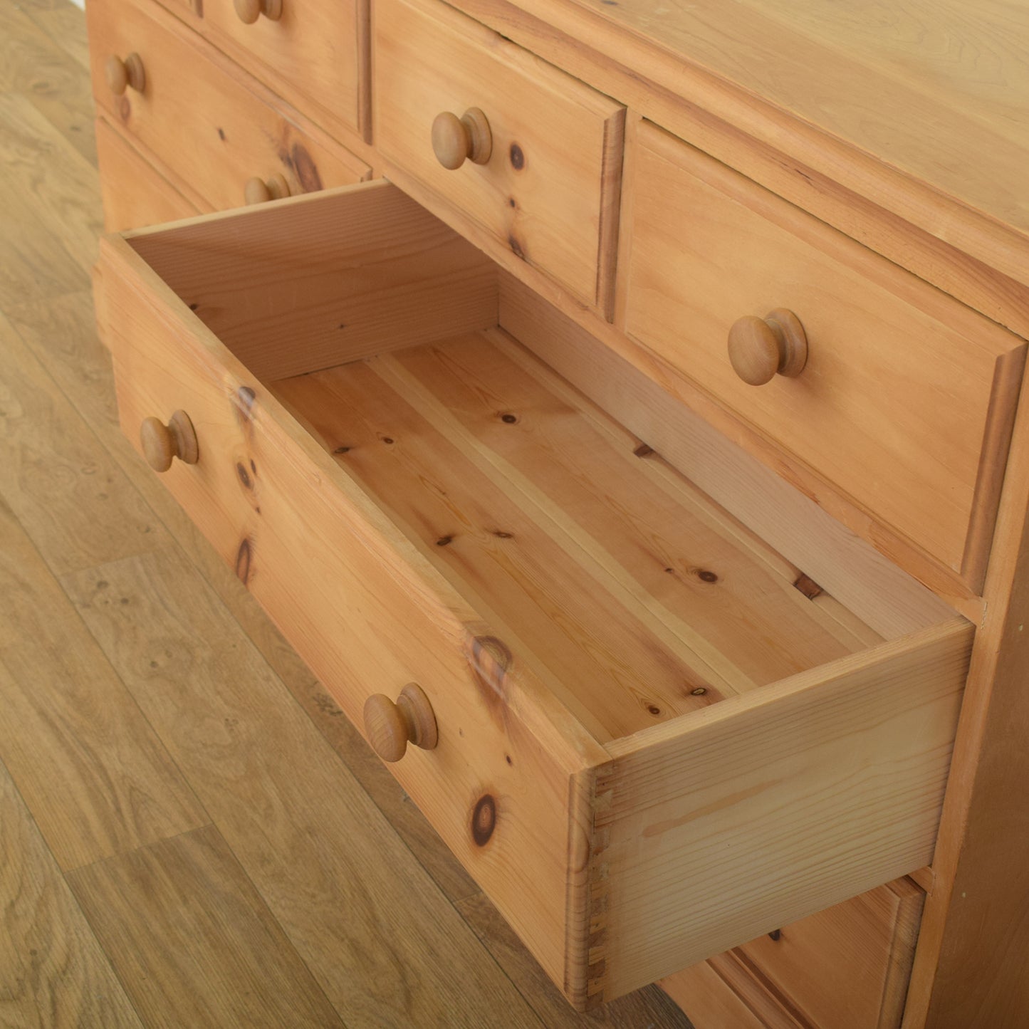 Pine Low Chest Of Drawers