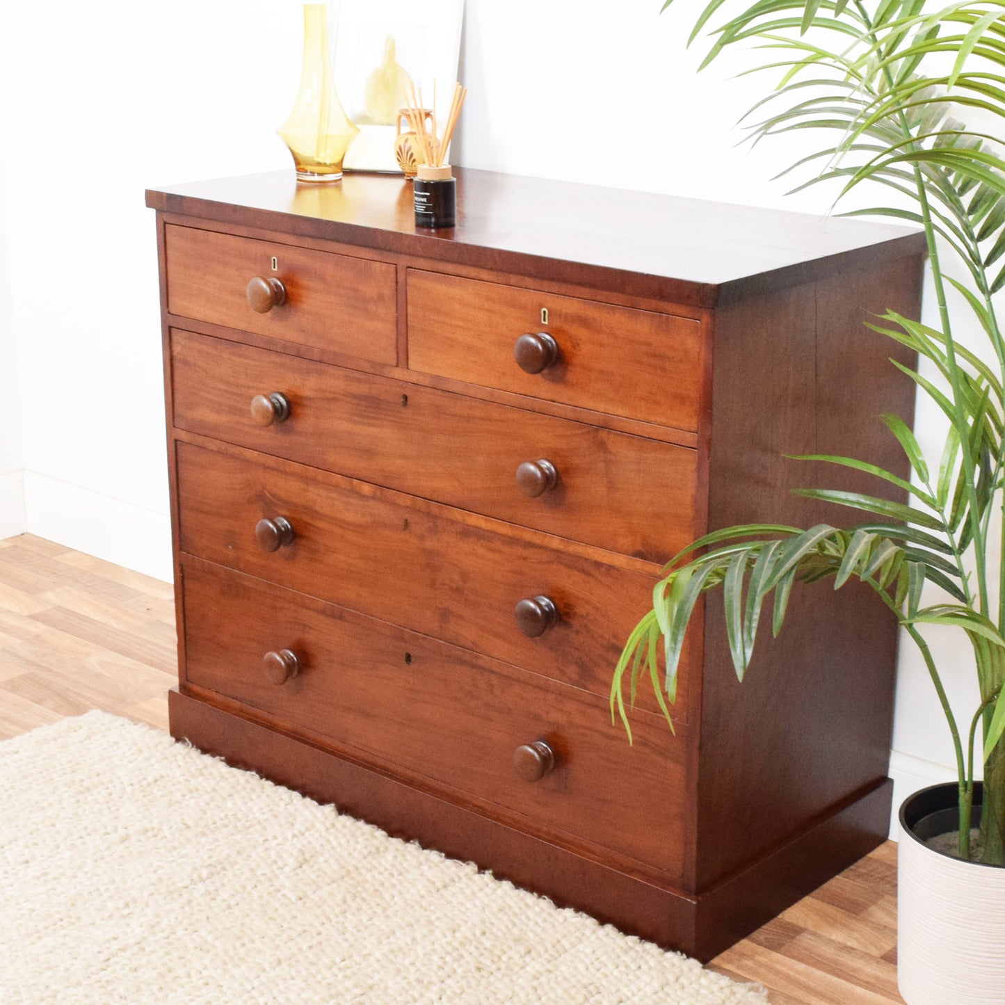 Rustic Mahogany Chest of Drawers