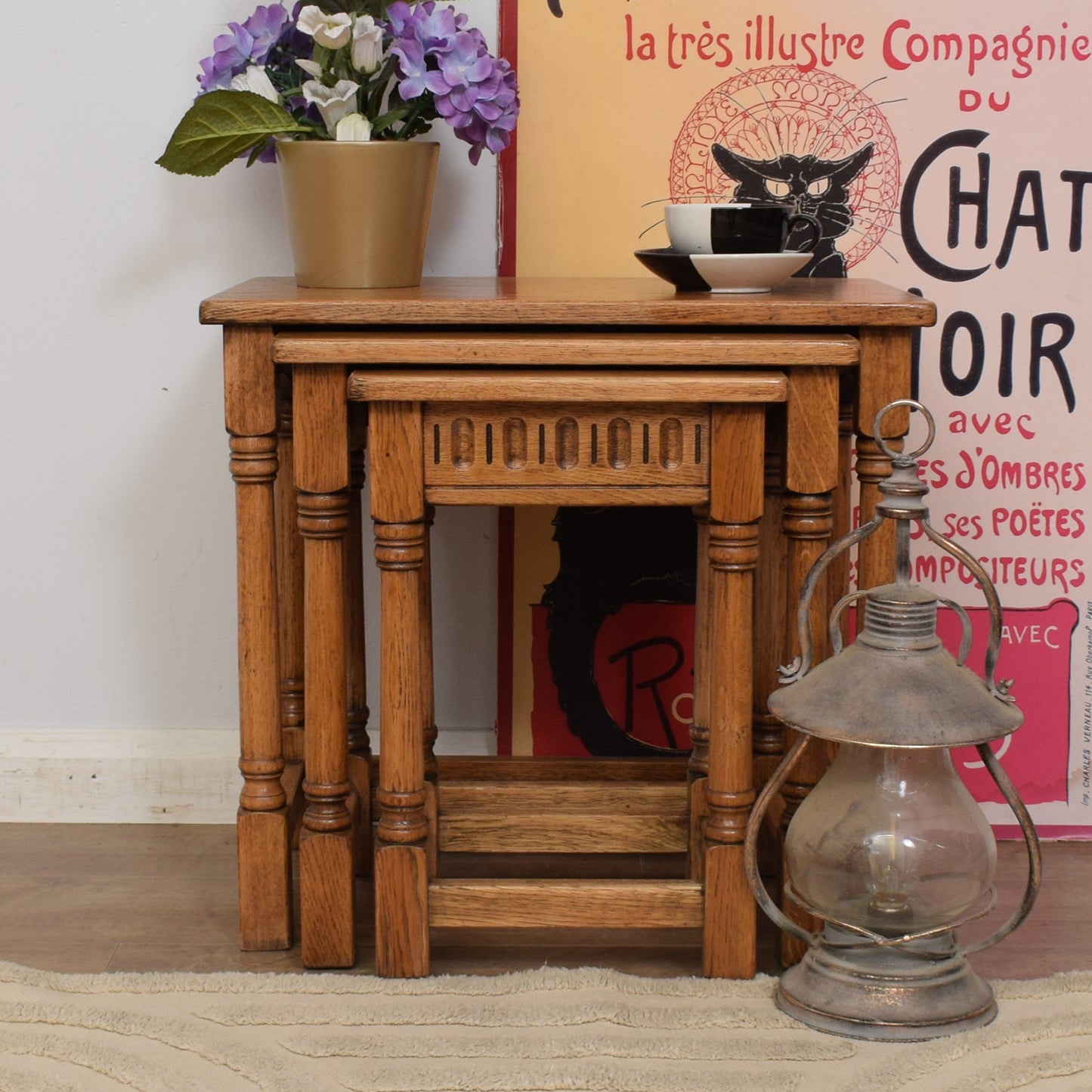 Oak Nest of Tables