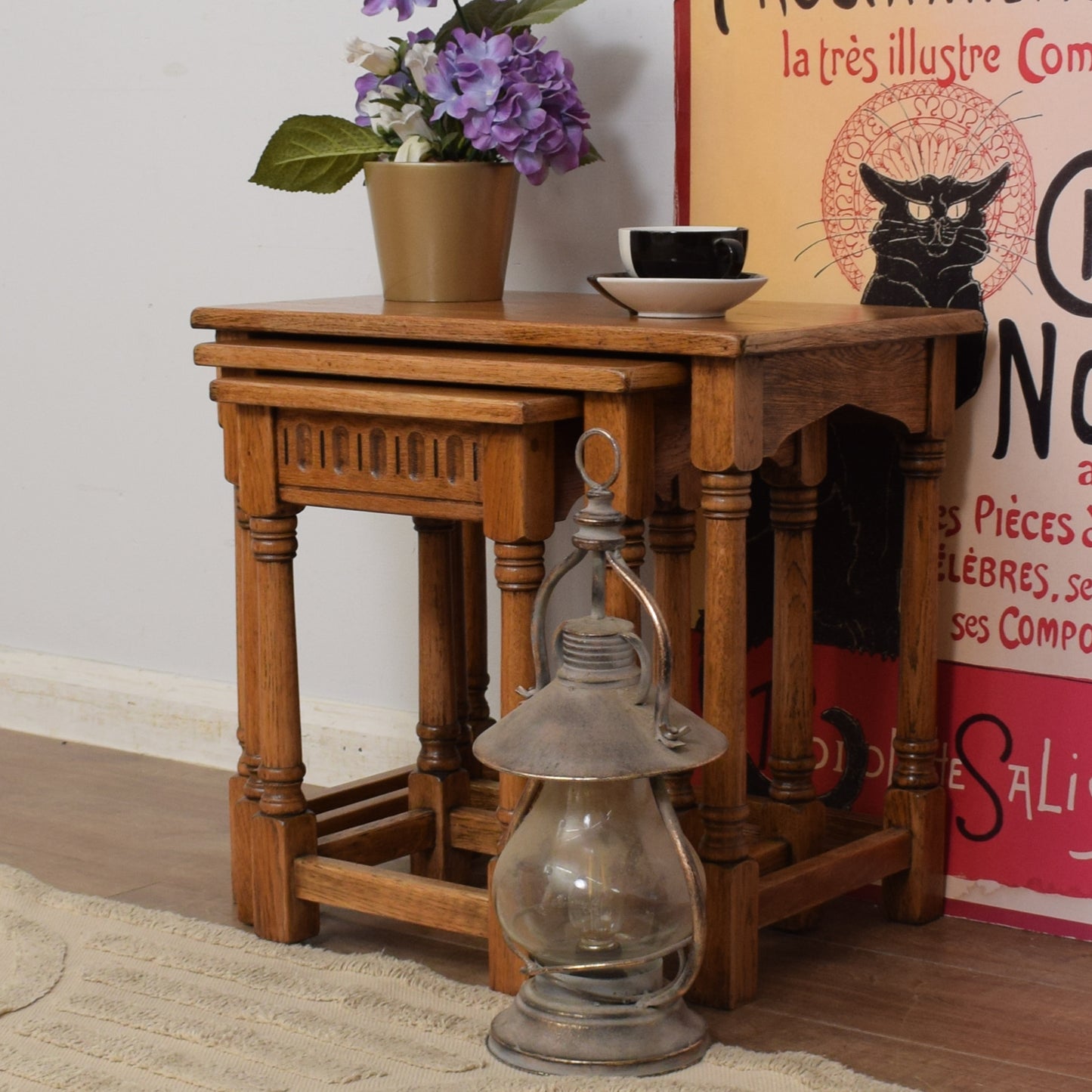 Oak Nest of Tables