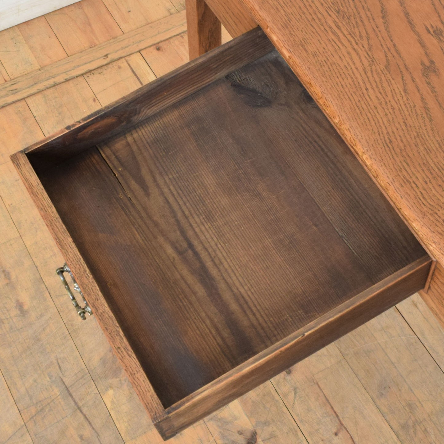 Rustic Oak Console Table