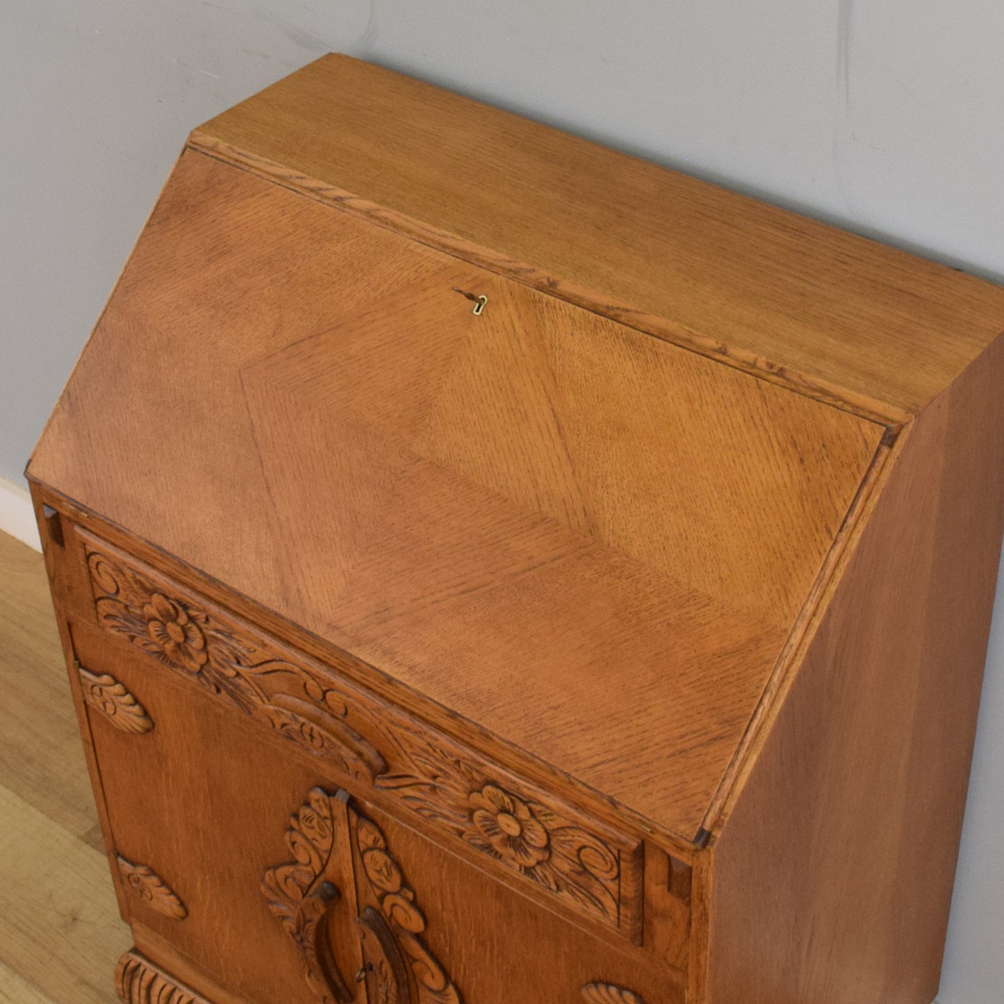 Refinished Carved Bureau